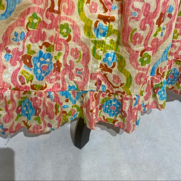 House of Harlow 1960 NWT Tiered Print Maxi Dress Medium with Tie Back - Picture 7 of 7